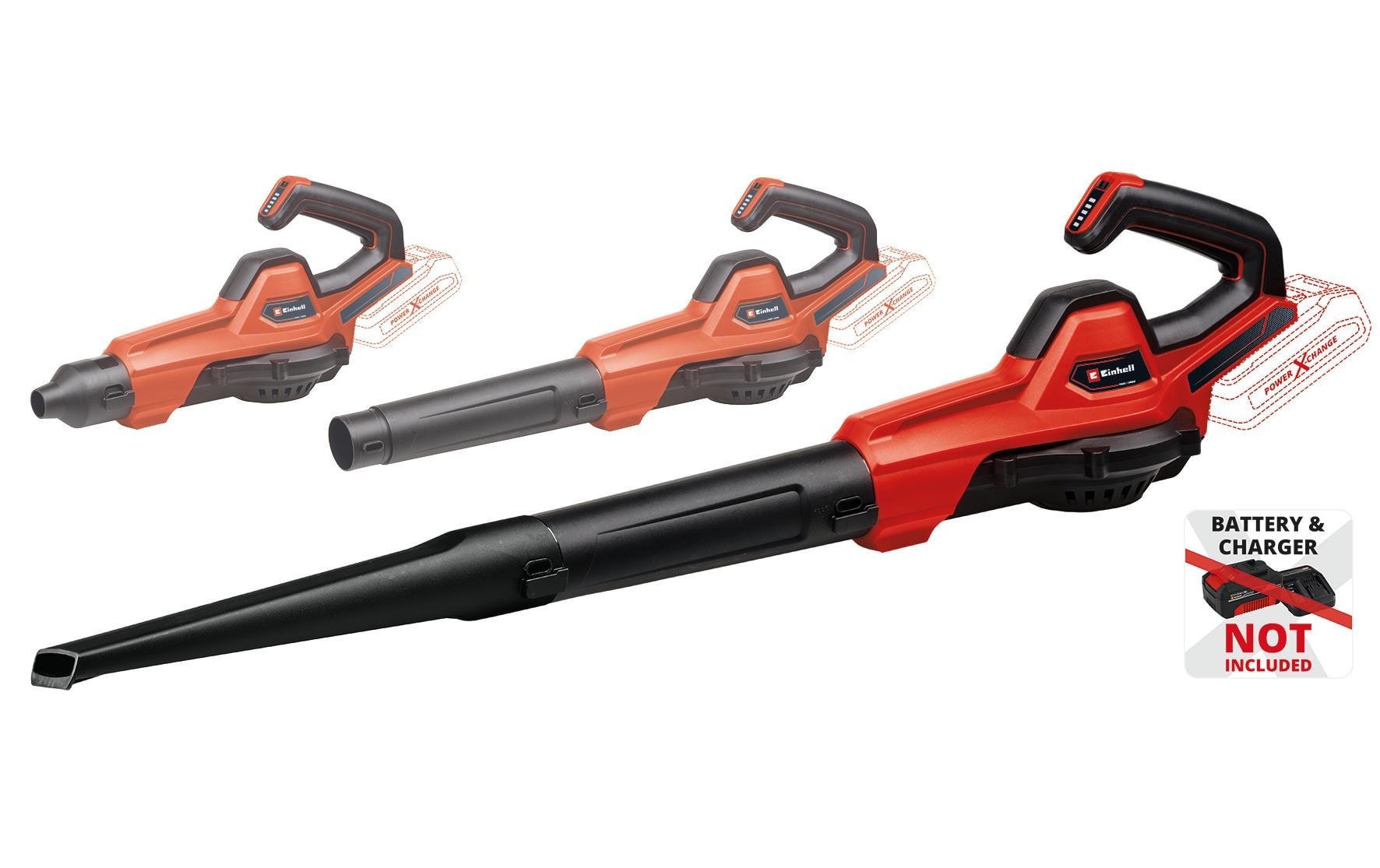 Einhell GE-UB 18/250 Akku-Laubbläser – 18 V – Luftstrom 250 km/h – Solo – Power X-Change