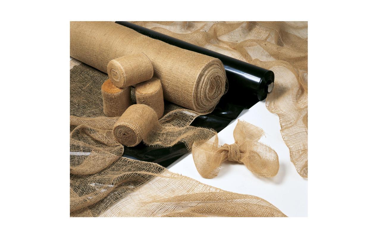 Colibri Geschenkband, Jute, Braun, 60 mm × 3 m