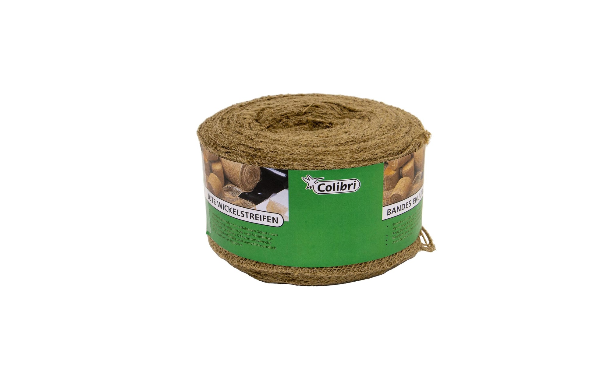 Colibri Geschenkband, Jute, Braun, 60 mm × 3 m