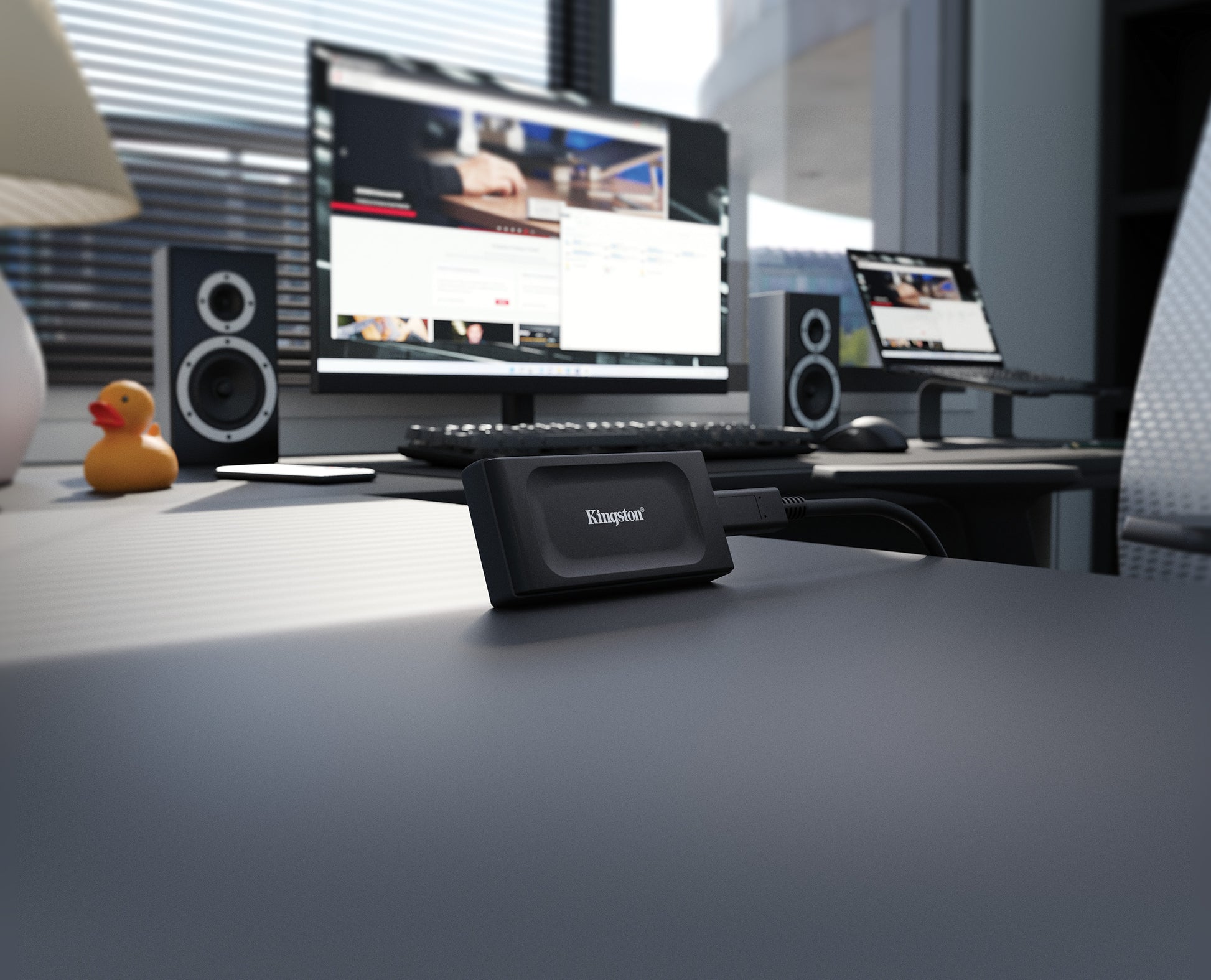 Kingston Technology Kingston XS1000 (SXS1000) – 1 TB Externes SSD, USB-C 3.2 Gen 2, 1'050 MB/s