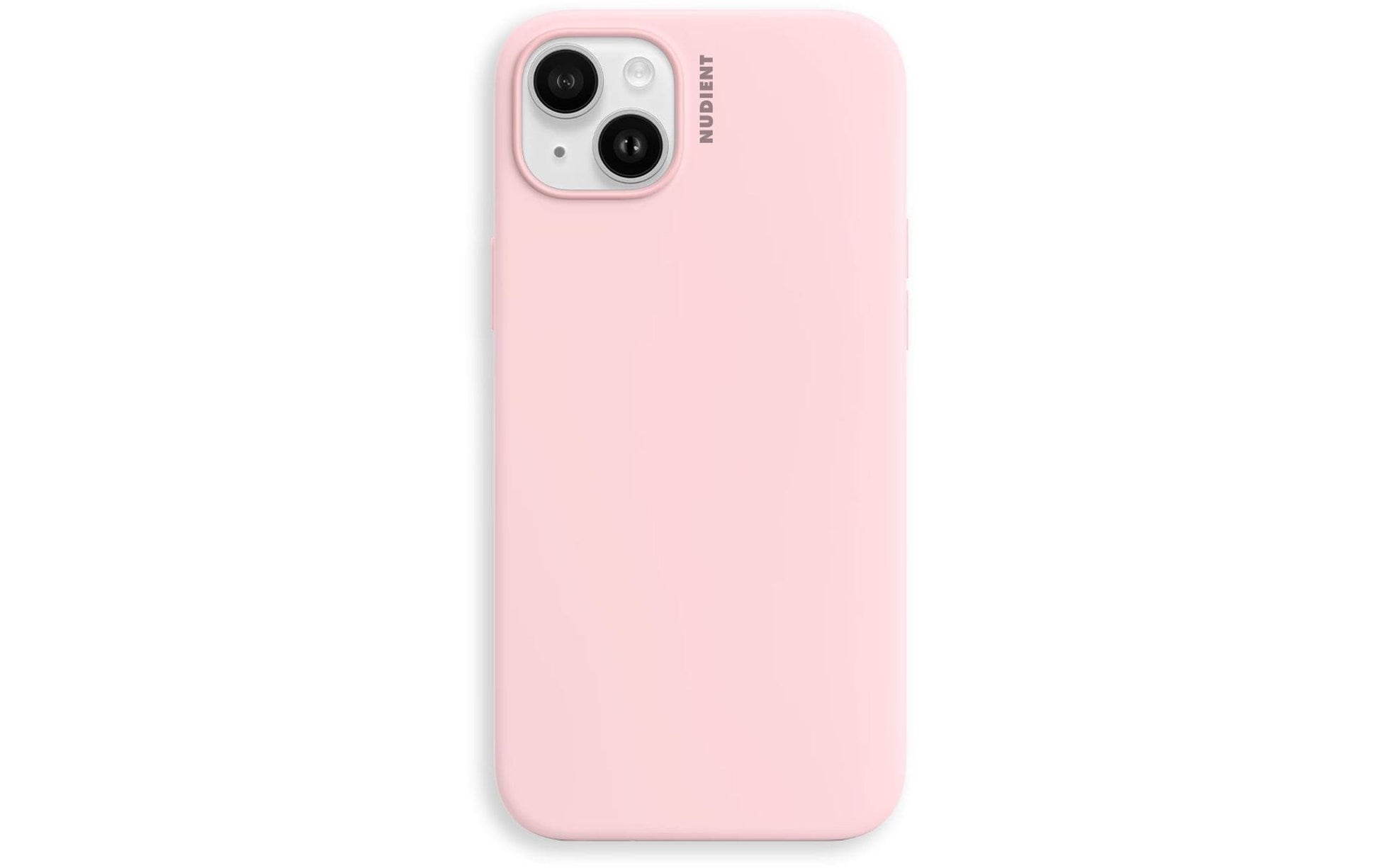 NUDIENT Backcover – für Apple iPhone 14 Plus, MagSafe, Mikrofaser+Silikon, Pink