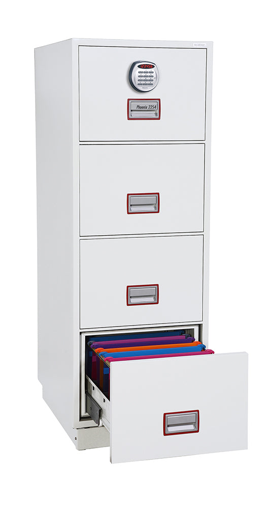 Phoenix Safe Co. Phoenix Sicherheitsschrank FS2254E – Elektronikschloss – 530 × 675 × 1'495 mm – Feuerschutz 90 min – Weiss