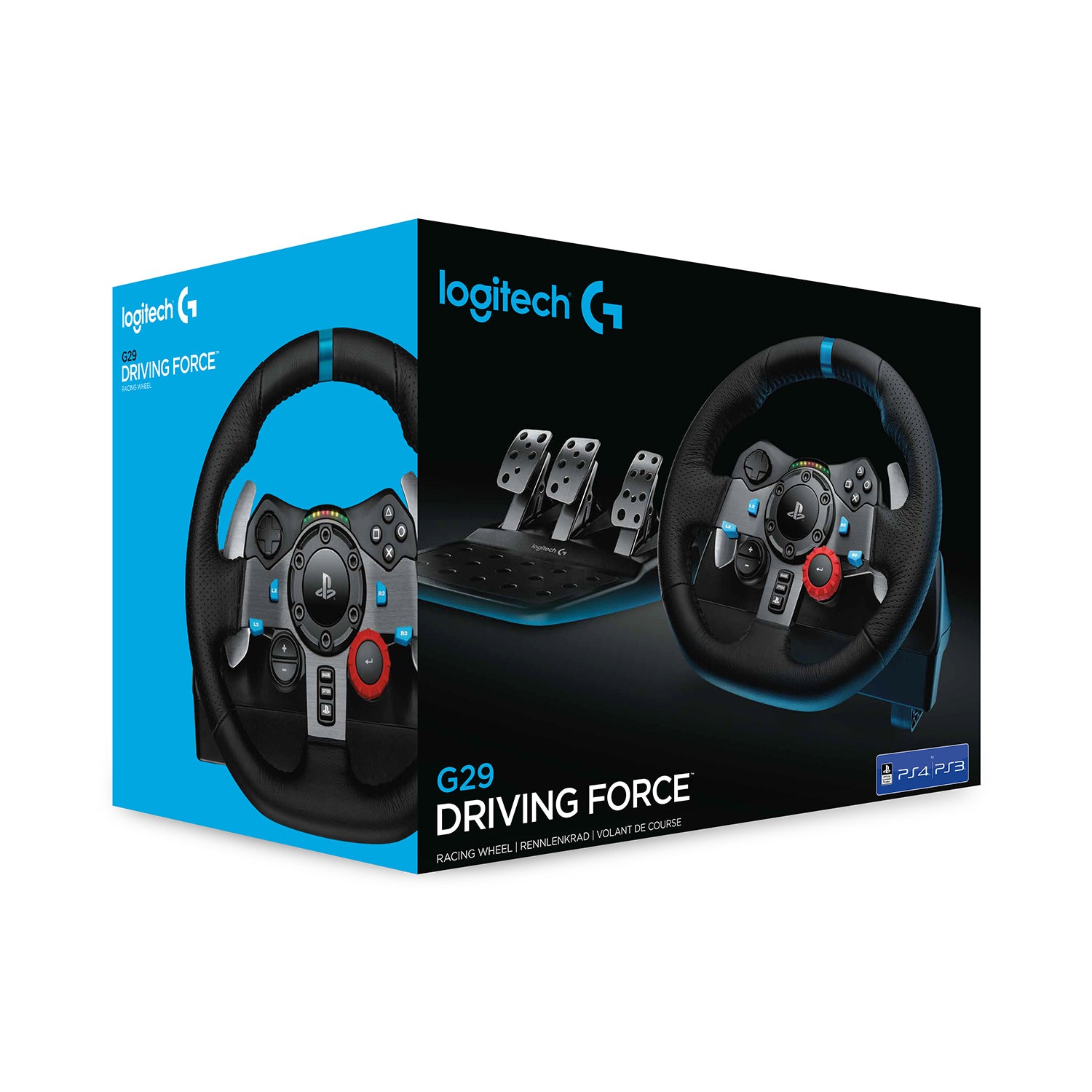 Logitech G G29 Driving Force – Joystick – USB (kabelgebunden), Force-Feedback, für PC & PlayStation