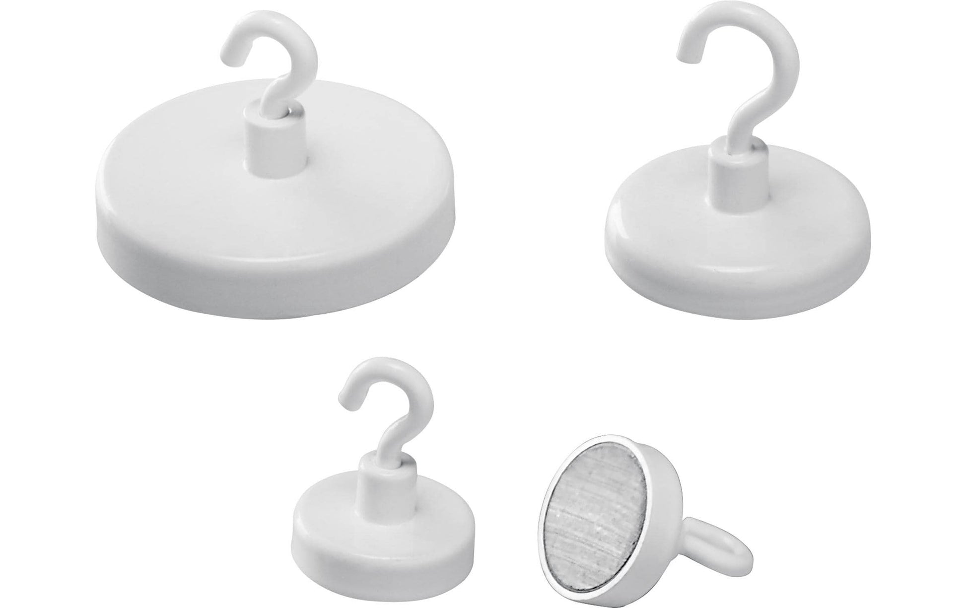 Magnetoplan Magnethaken – Ø 36 mm, 1 Stk., weiss