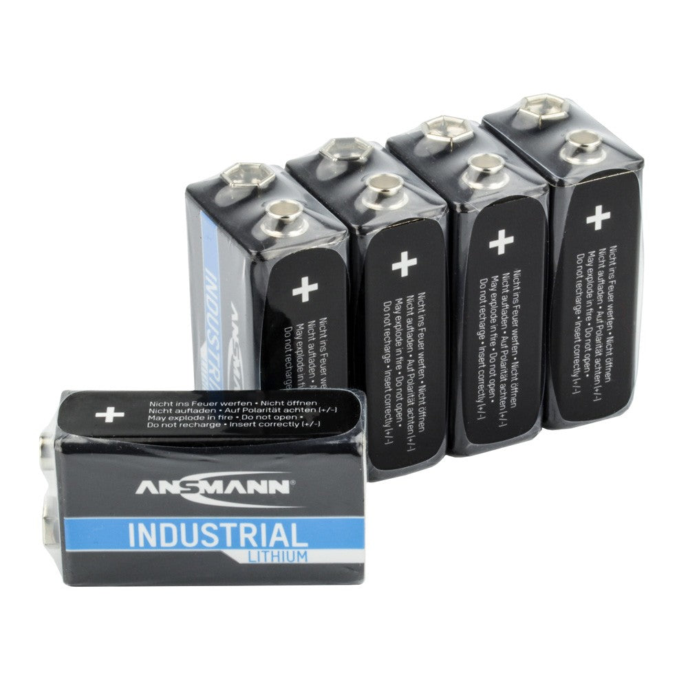 Ansmann 9V Batterien, Lithium, 9 V – 5 Stk.