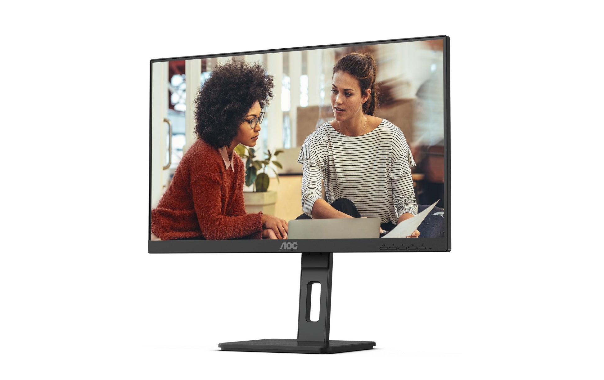 AOC Q27E3UMF – Monitor, 27", 2560 × 1440 (WQHD), VA, 75 Hz, 300 cd/m², VESA 100 × 100, Schwarz
