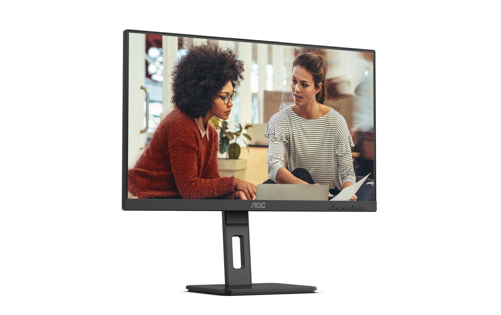AOC Q27E3UMF – Monitor, 27", 2560 × 1440 (WQHD), VA, 75 Hz, 300 cd/m², VESA 100 × 100, Schwarz
