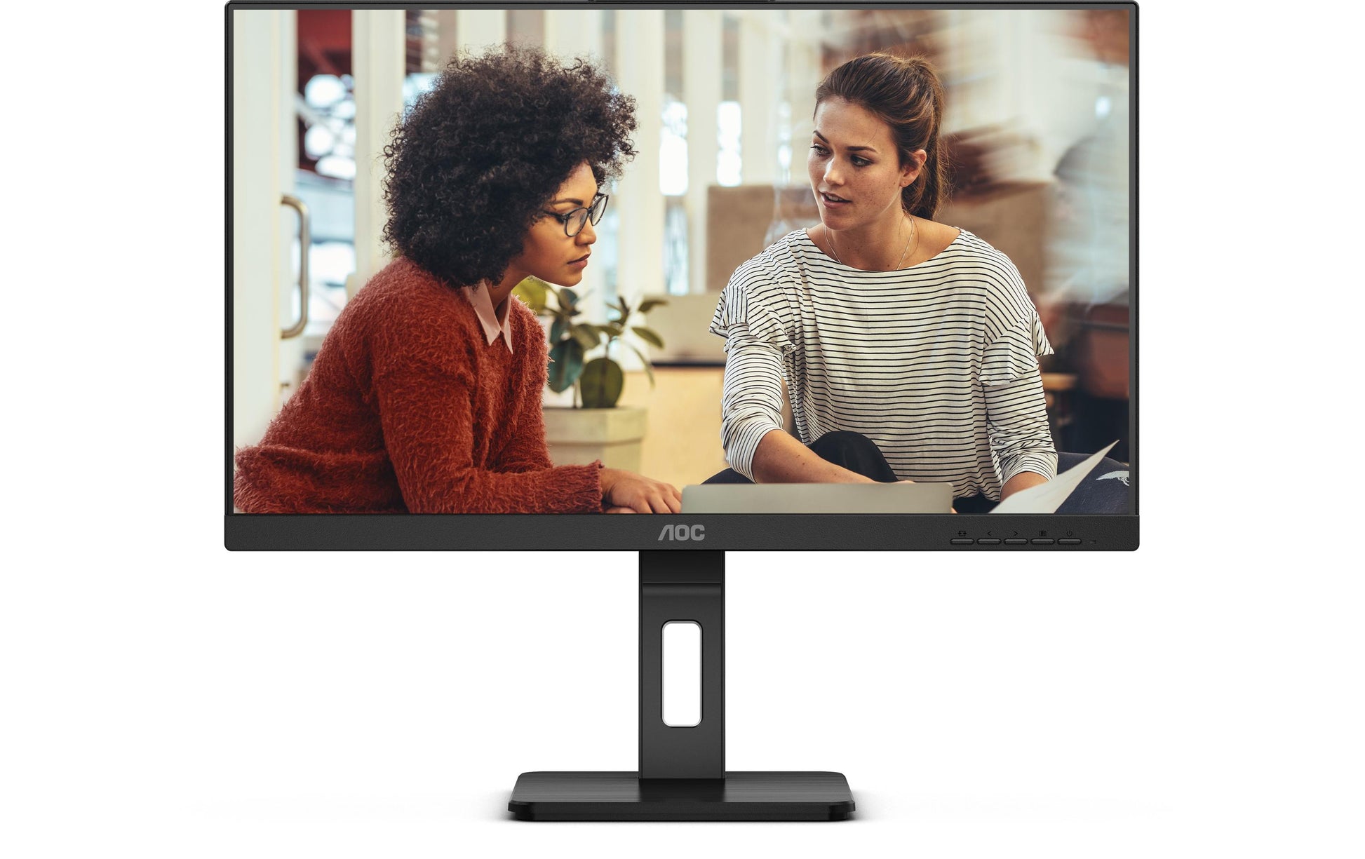 AOC Q27E3UMF – Monitor, 27", 2560 × 1440 (WQHD), VA, 75 Hz, 300 cd/m², VESA 100 × 100, Schwarz
