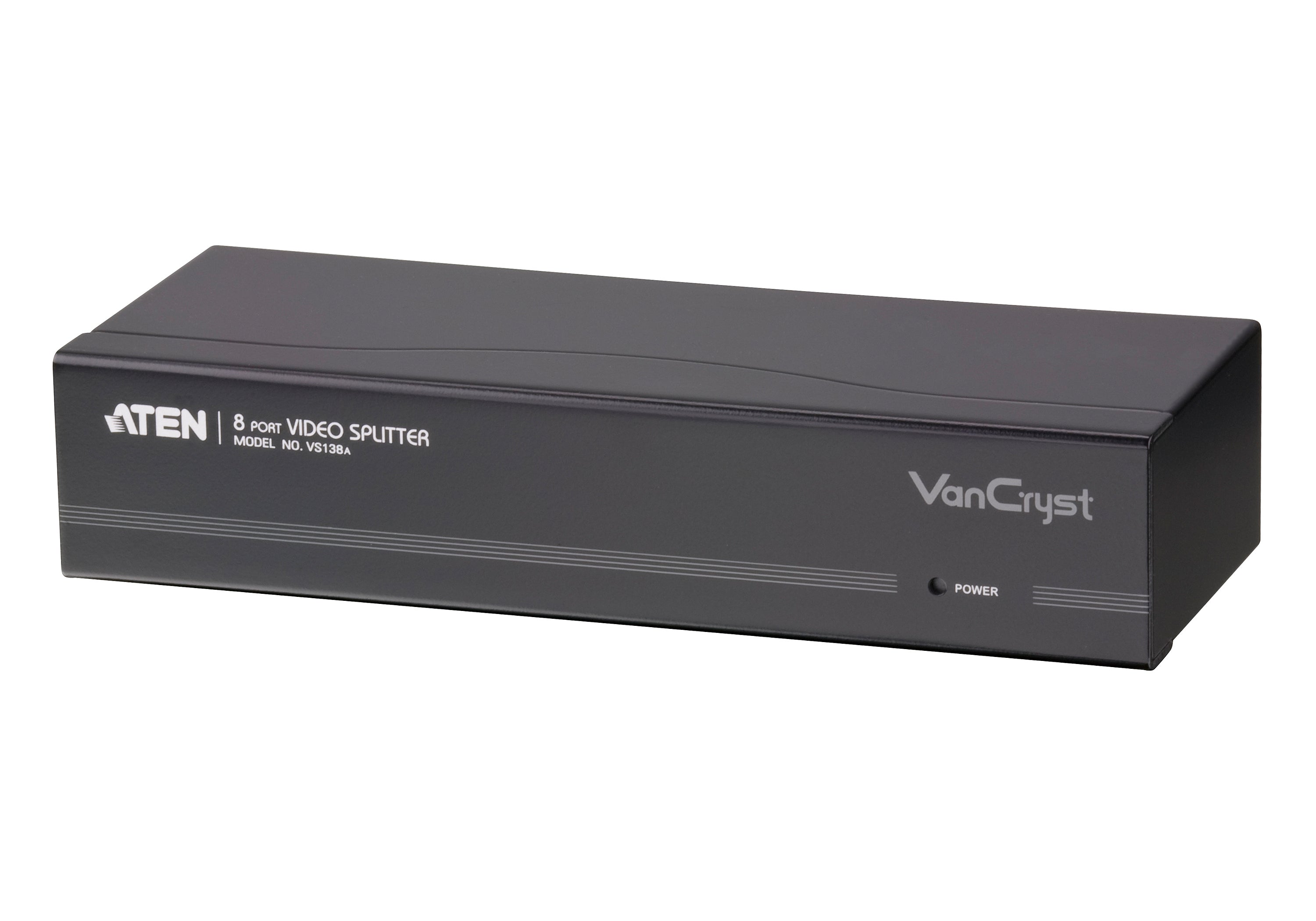 ATEN VS138A – VGA-Video-Splitter, 1× VGA Eingang / 8× VGA Ausgänge, 2048 × 1536 @ 60 Hz, 30 m, 450 MHz, für VGA-Monitore