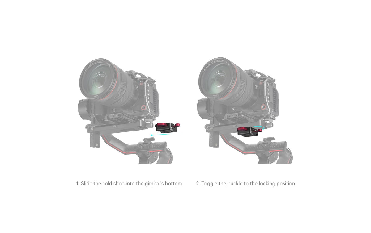 SmallRig 4189 V-Mount-Akkuplatte – Aluminium/Edelstahl – für DJI RS 3, RS 3 Pro, RS 2 und andere – Bordeaux