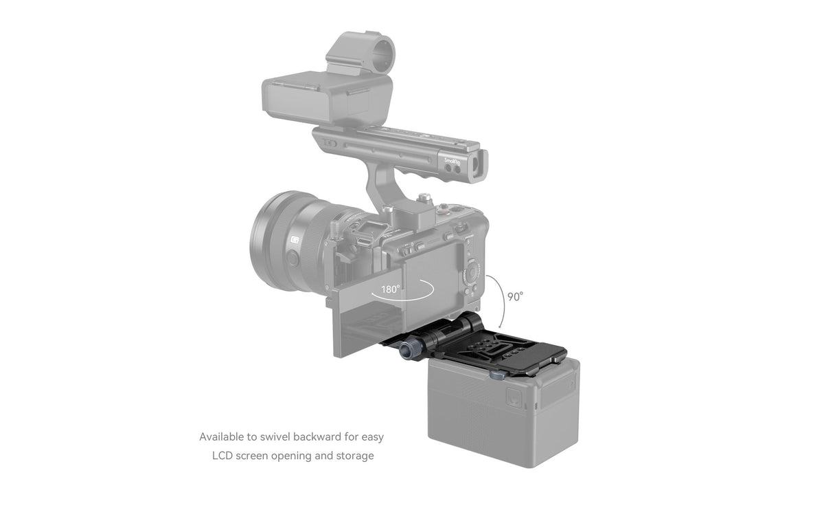 SmallRig 4064B V-Mount-Akkuplatte – 117 × 92 × 33 mm, 275 g – für Sony Alpha 7R V, 7 IV, 7S III und andere
