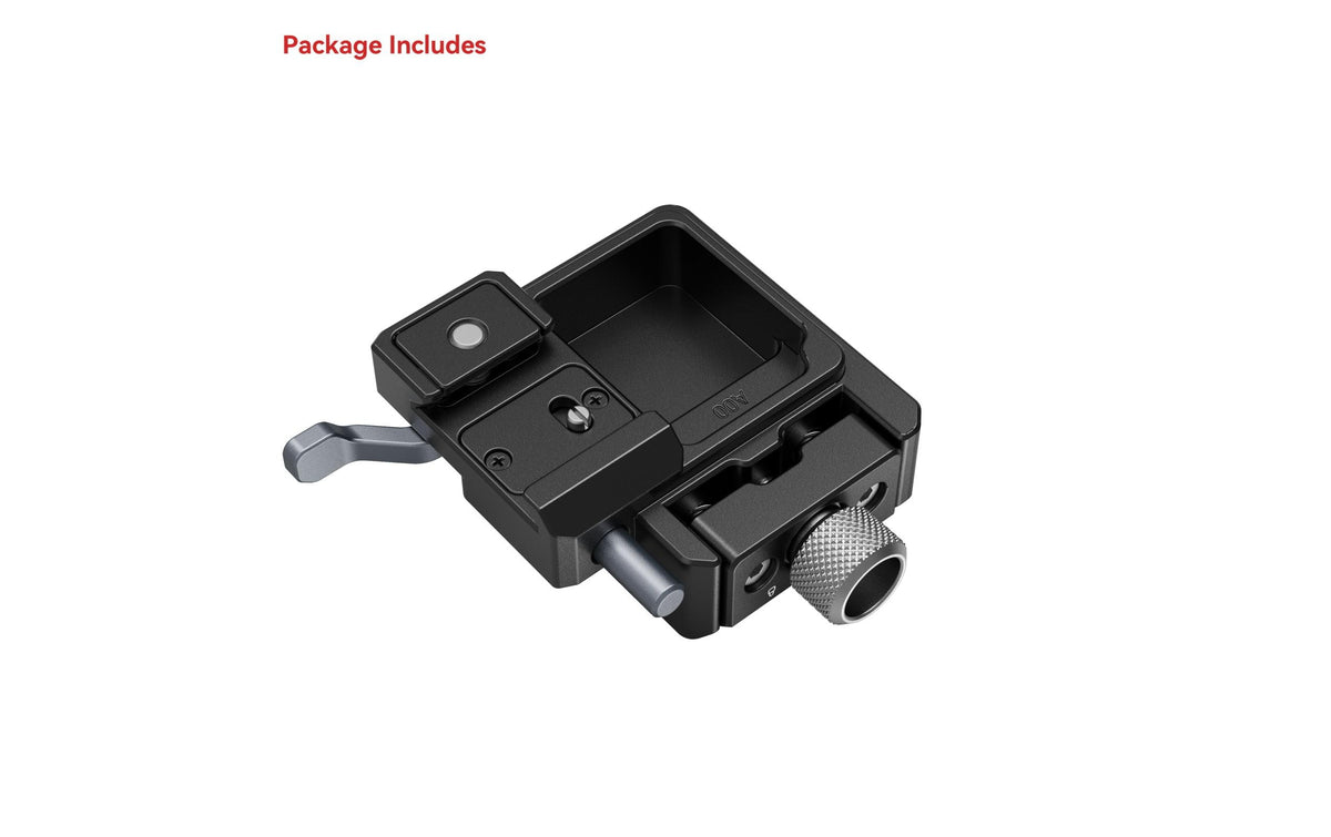 SmallRig 4195 Adapterplatte – für DJI RS 3 Mini – Schwarz – 62 × 52 × 22,5 mm