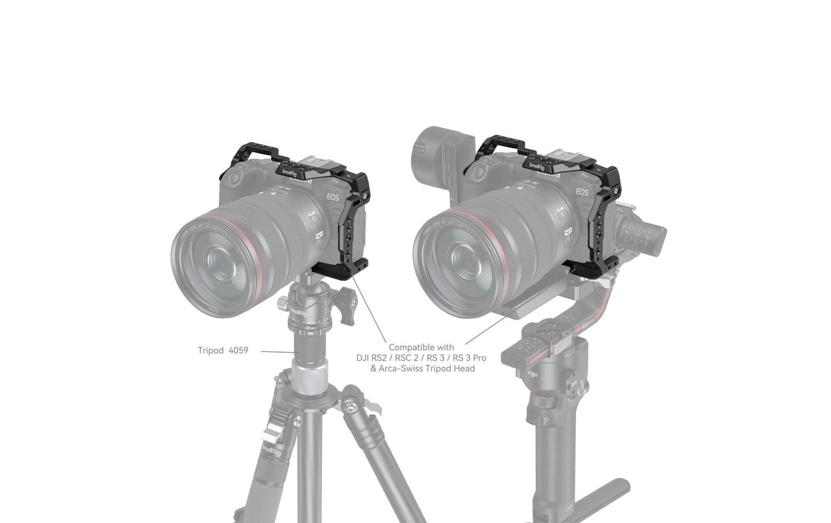 SmallRig Cage – für Canon EOS R8 – Aluminium, Schwarz – 148,1 × 60,3 mm