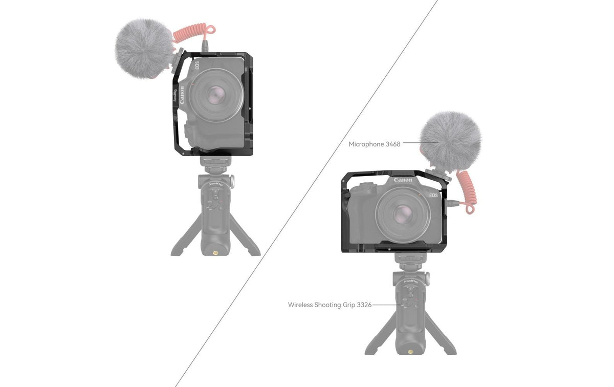 SmallRig Cage für Canon EOS R50 – Aluminium – Schwarz