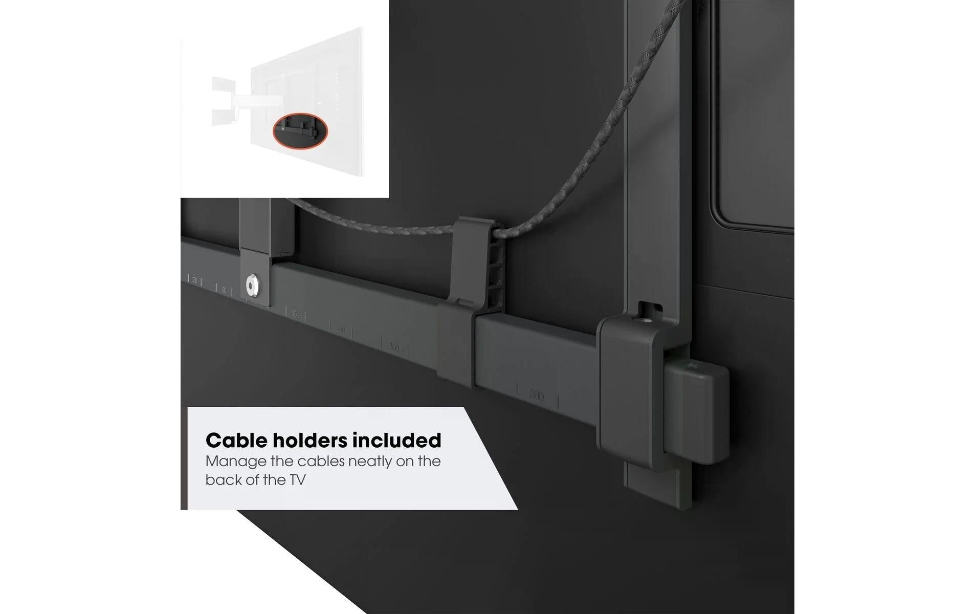 Vogel's 6VO TVM 5445B – Wandhalterung, ausziehbar, für 42", VESA 100×100, bis 35 kg, schwarz
