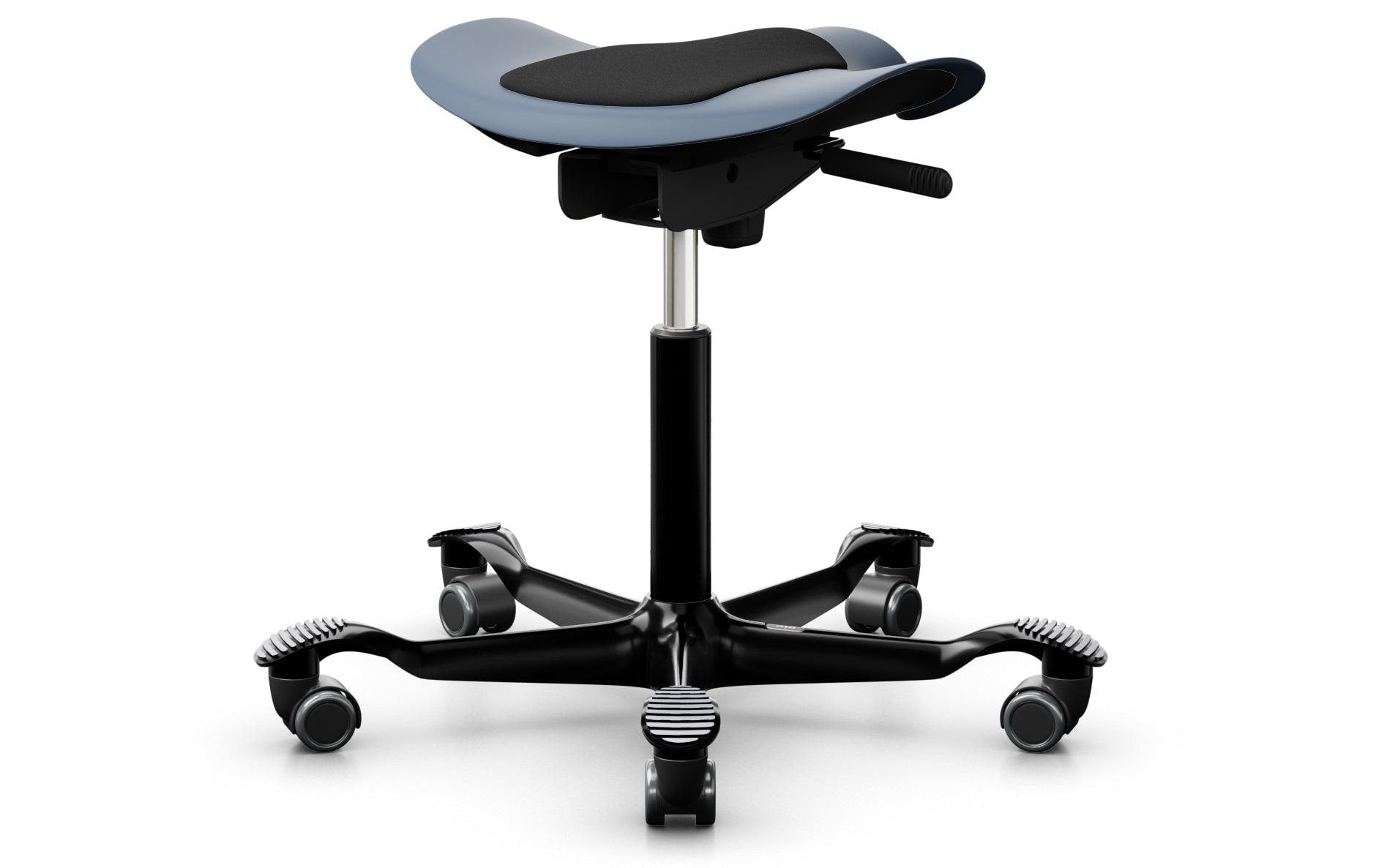 HÅG Hocker Capisco Puls 8001 – Sitzhöhe 45–62 cm, 110 kg, blaugrau