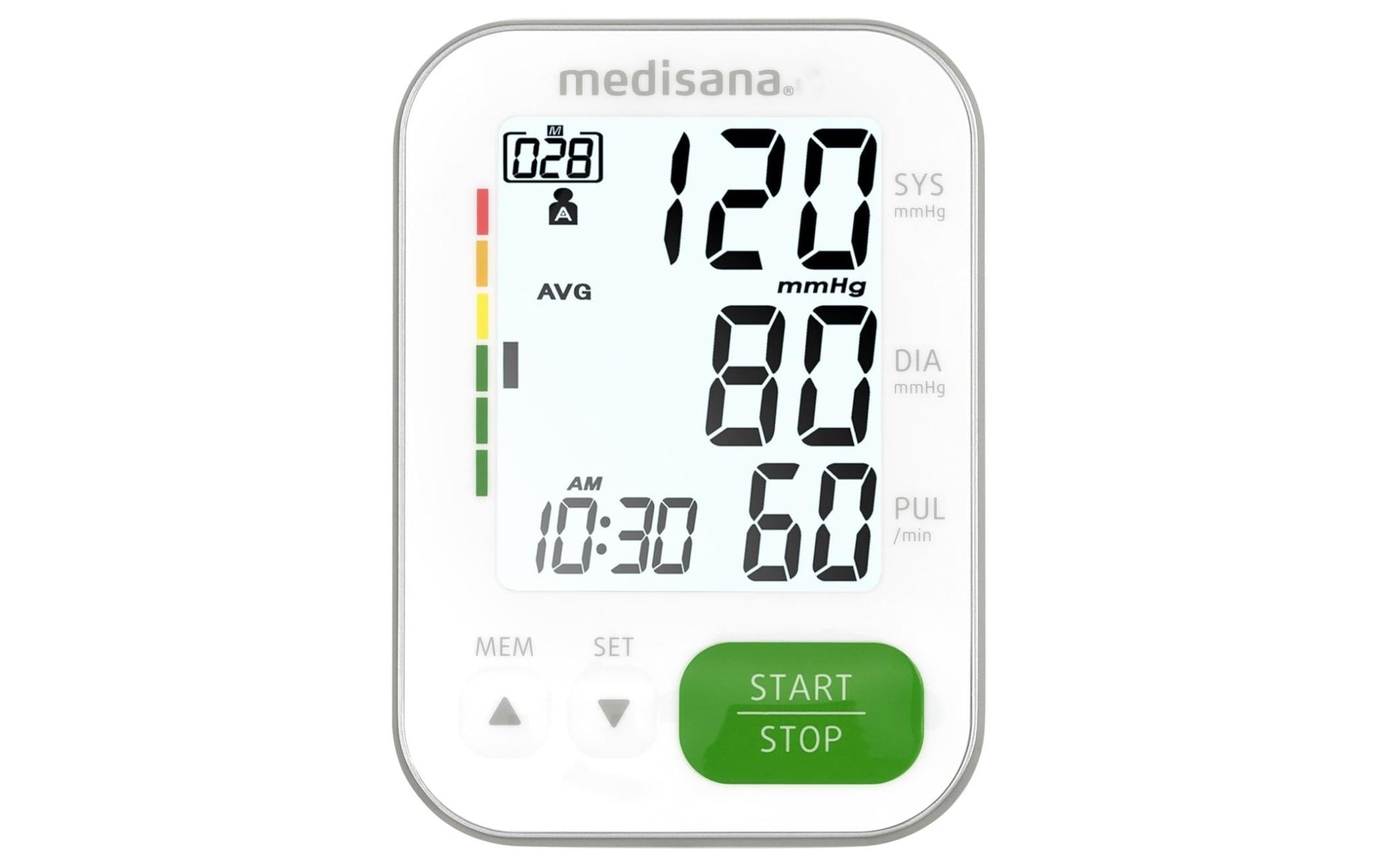 Medisana Blutdruckmessgerät BU565W – Oberarm, Umfang 22–42 cm, 240 Speicherplätze, 4 × AAA