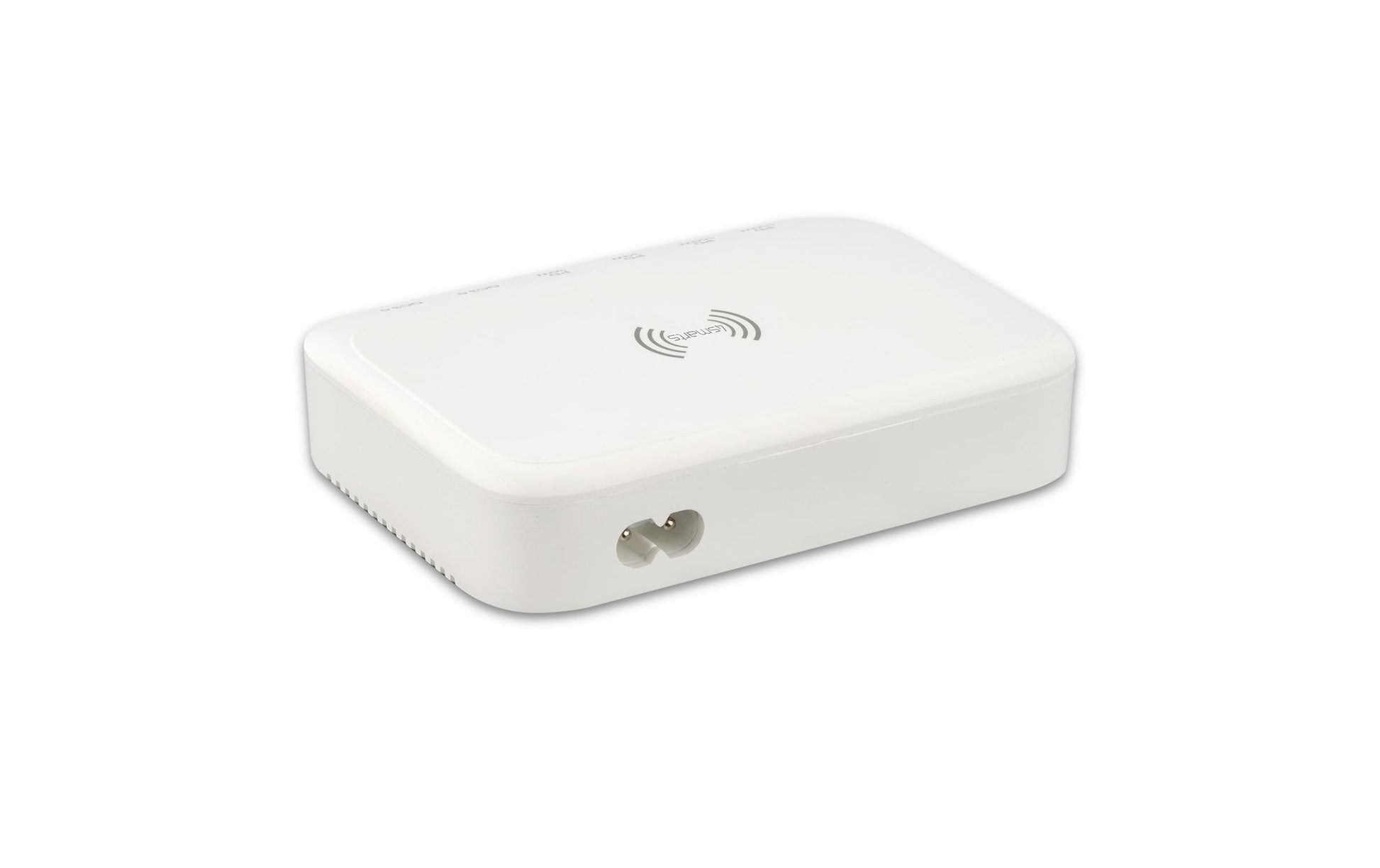 4smarts Ladestation – 2× USB-C (30 W) + 4× USB-A, Qi, GaN – für Qi-kompatible Geräte