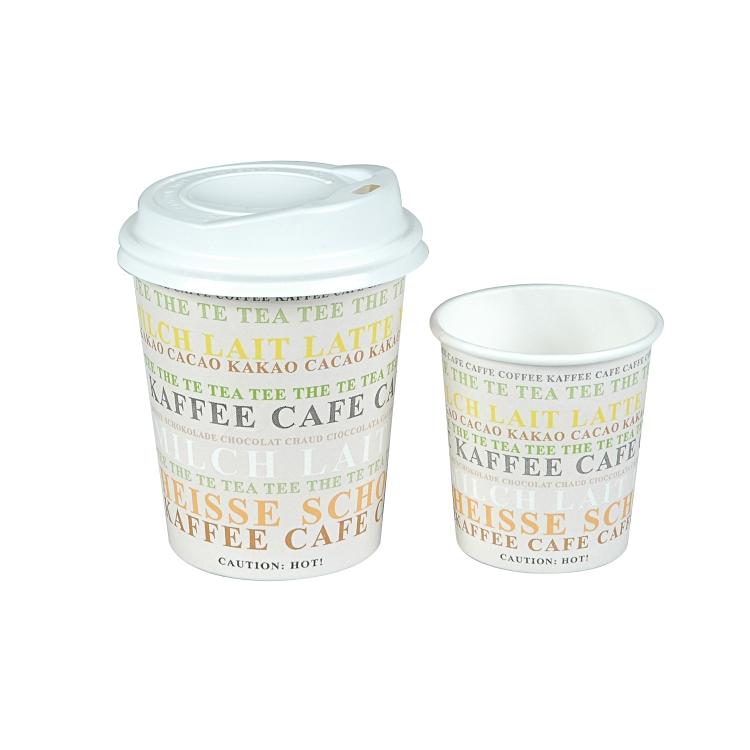 Deckel für Kaffeebecher 1 dl und 2 dl, PS, Weiss – 100 Stk.