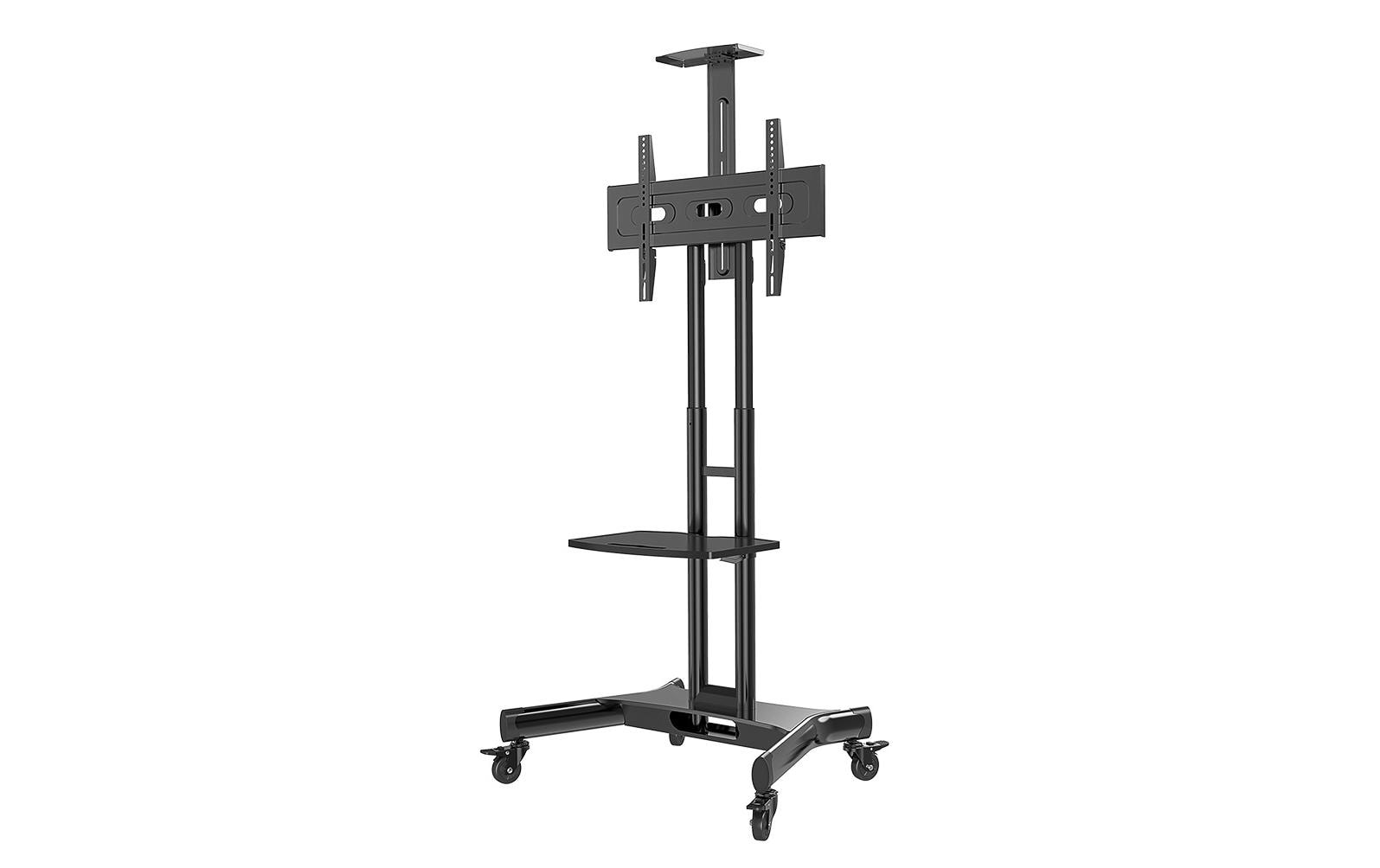 Neomounts NM-M1700BLACK – Trolley, höhenverstellbar, für 32–75", VESA 200×200–600×400, bis 50 kg, schwarz