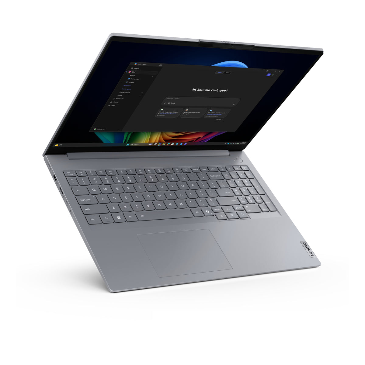 Lenovo ThinkBook 16 G9 Copilot+ – 16" WUXGA, Core Ultra 7 355, 16 GB, 512 GB SSD, Win 11 Pro