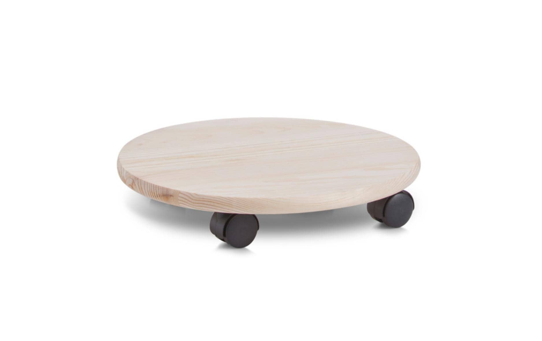 Zeller Present 13555 Pflanzenroller – Kiefernholz – Natur – Ø 350 × H 70 mm – Belastbarkeit 100 kg