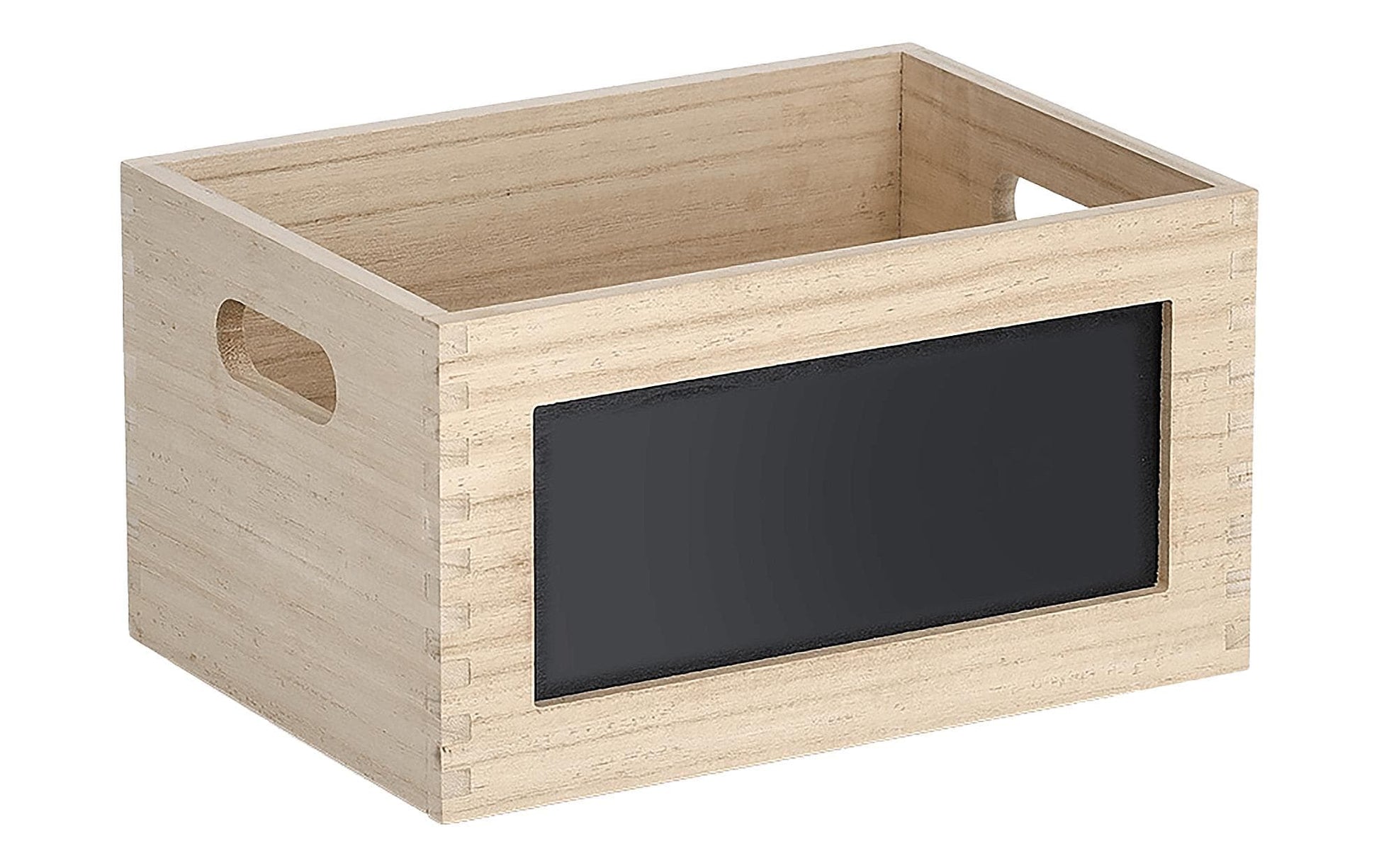 Zeller Present Aufbewahrungsbox (ohne Deckel) – Holz – Natur – mit Griff – 280 × 150 × 200 mm