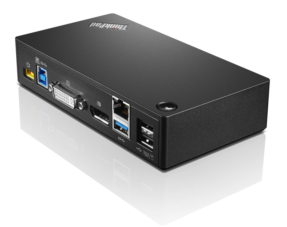Lenovo ThinkPad USB 3.0 Pro Dockingstation – USB-A, 1× DP, 1× DVI, 6× USB-A, GbE, 3,5 mm Audio, für Windows