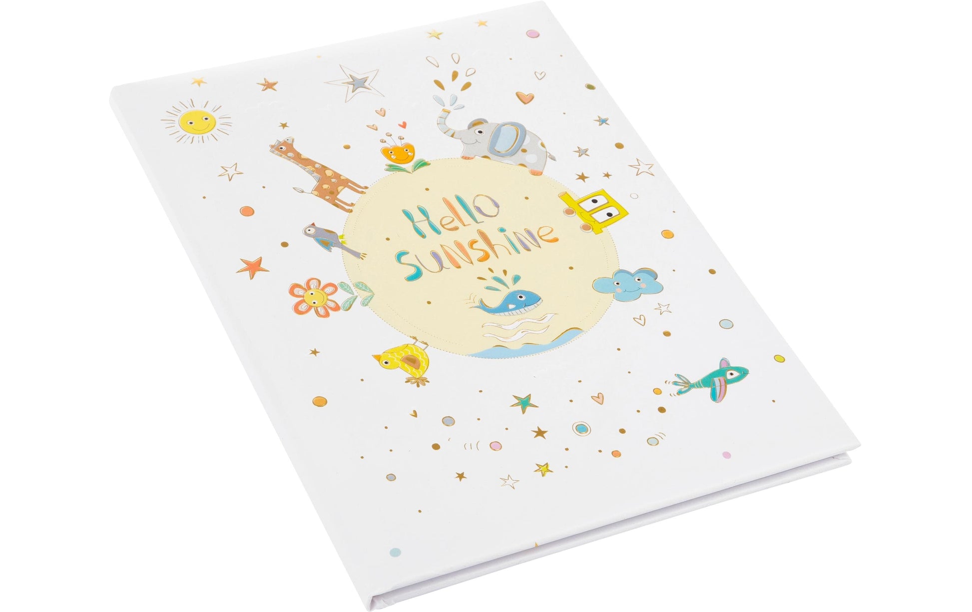 Goldbuch Babytagebuch Hello Sunshine – 44 Seiten – 210 × 280 mm – Gebunden, Mehrfarbig