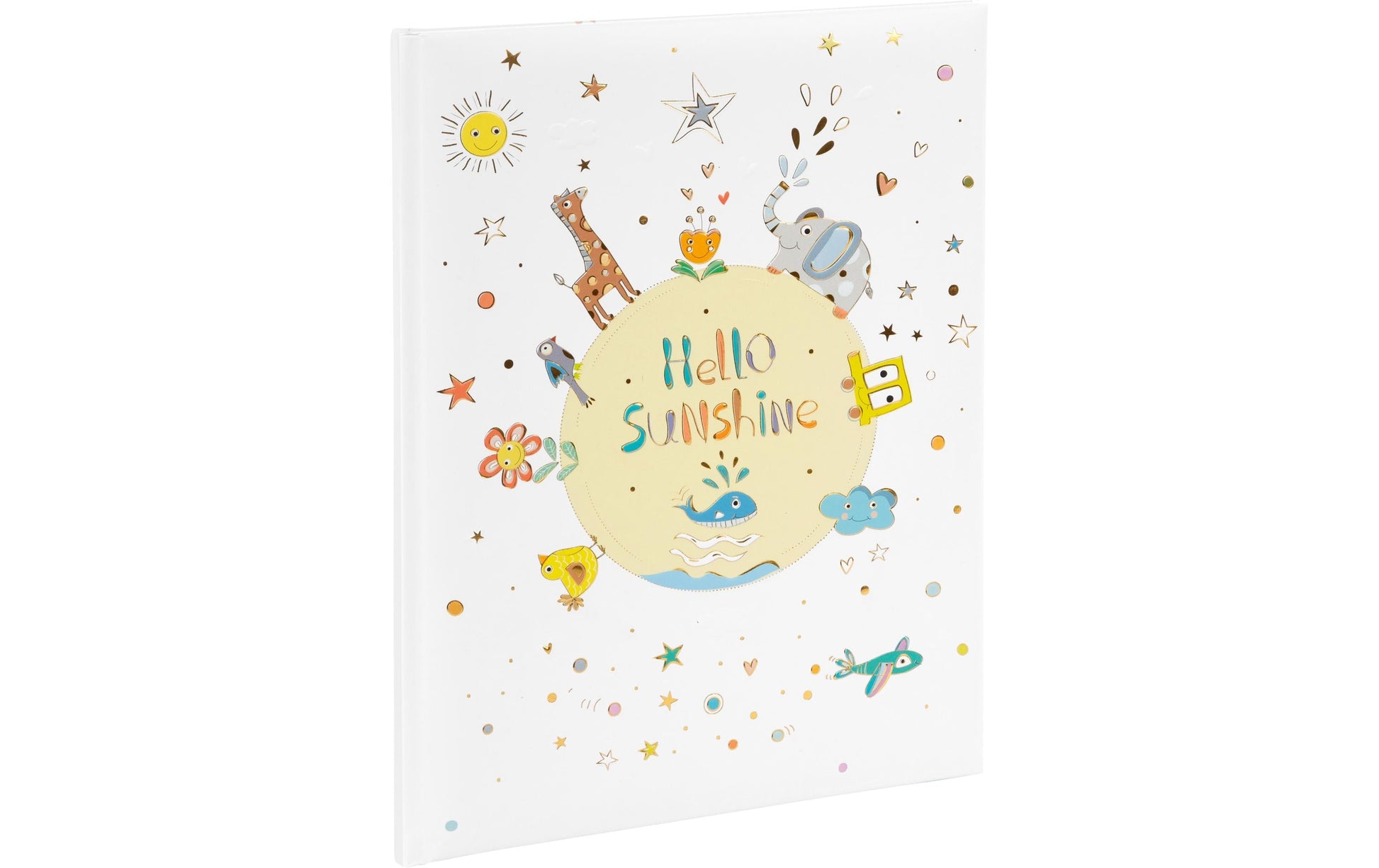 Goldbuch Babytagebuch Hello Sunshine – 44 Seiten – 210 × 280 mm – Gebunden, Mehrfarbig
