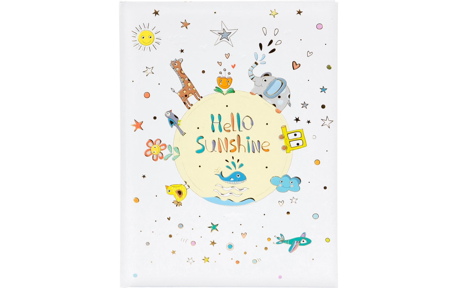 Goldbuch Babytagebuch Hello Sunshine – 44 Seiten – 210 × 280 mm – Gebunden, Mehrfarbig