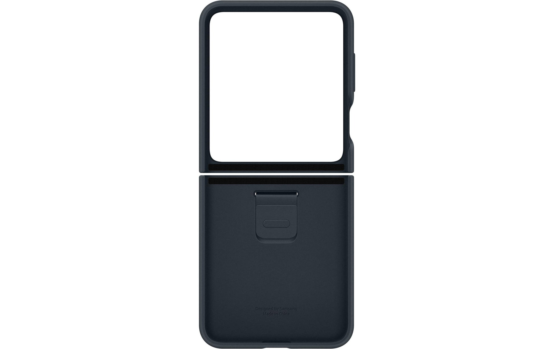 Samsung Backcover – für Samsung Galaxy Z Flip5, Silikon, Schwarz, mit Ring