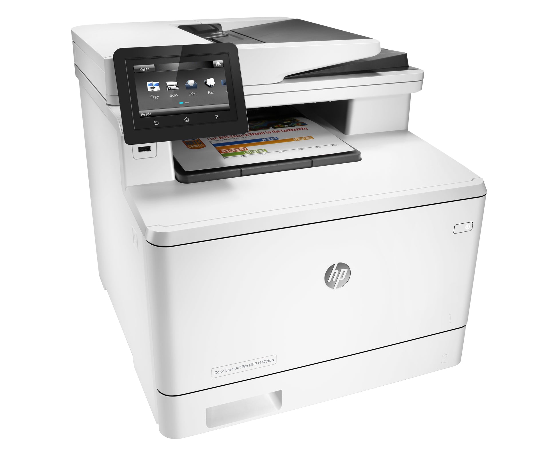HP COLOR LASERJET MFP M477FDN – Farblaser-Multifunktionsdrucker, A4, 4-in-1, Duplex, ADF, LAN, AirPrint