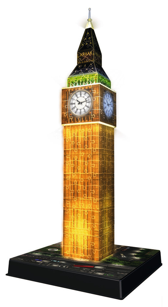 Ravensburger 3D Puzzle Big Ben bei Nacht – 216 Teile – Kunststoff – ab 8 Jahren