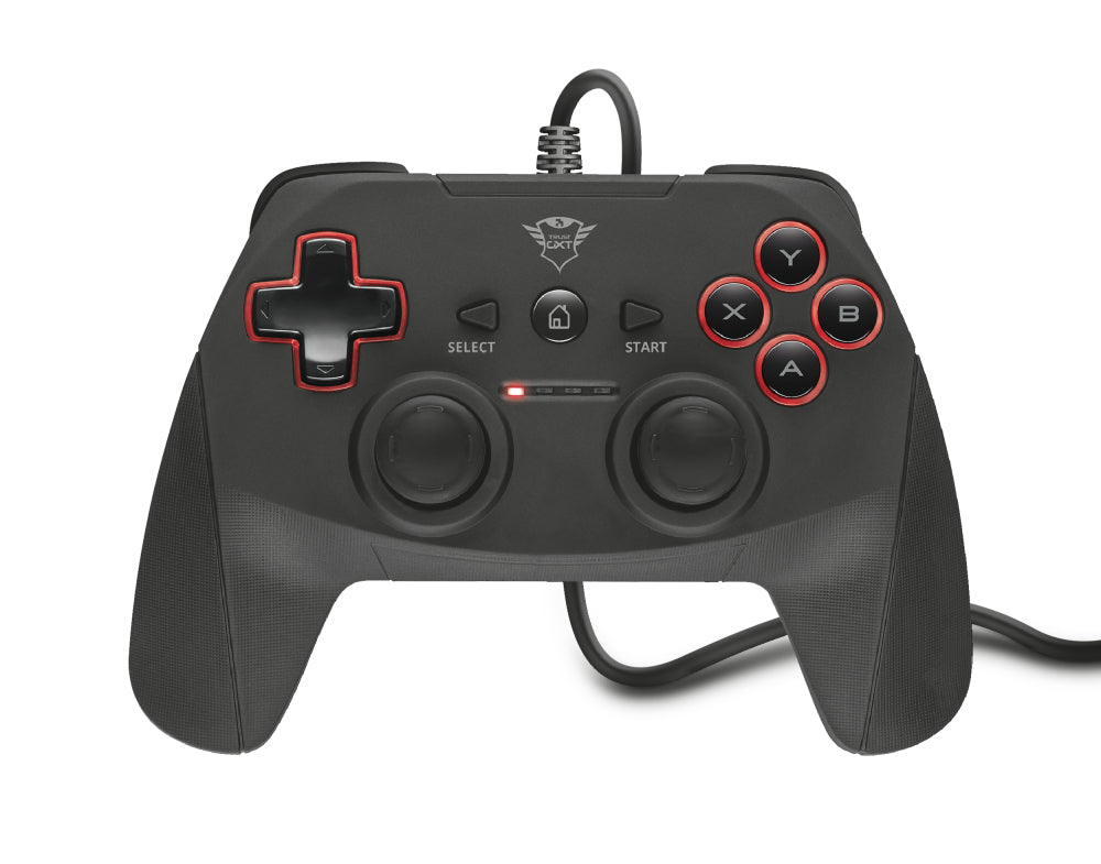 Trust GXT 540 Yula – Gamepad – USB (kabelgebunden), Steuerkreuz, 13 Tasten, Analoge Sticks – für PC & PlayStation 3