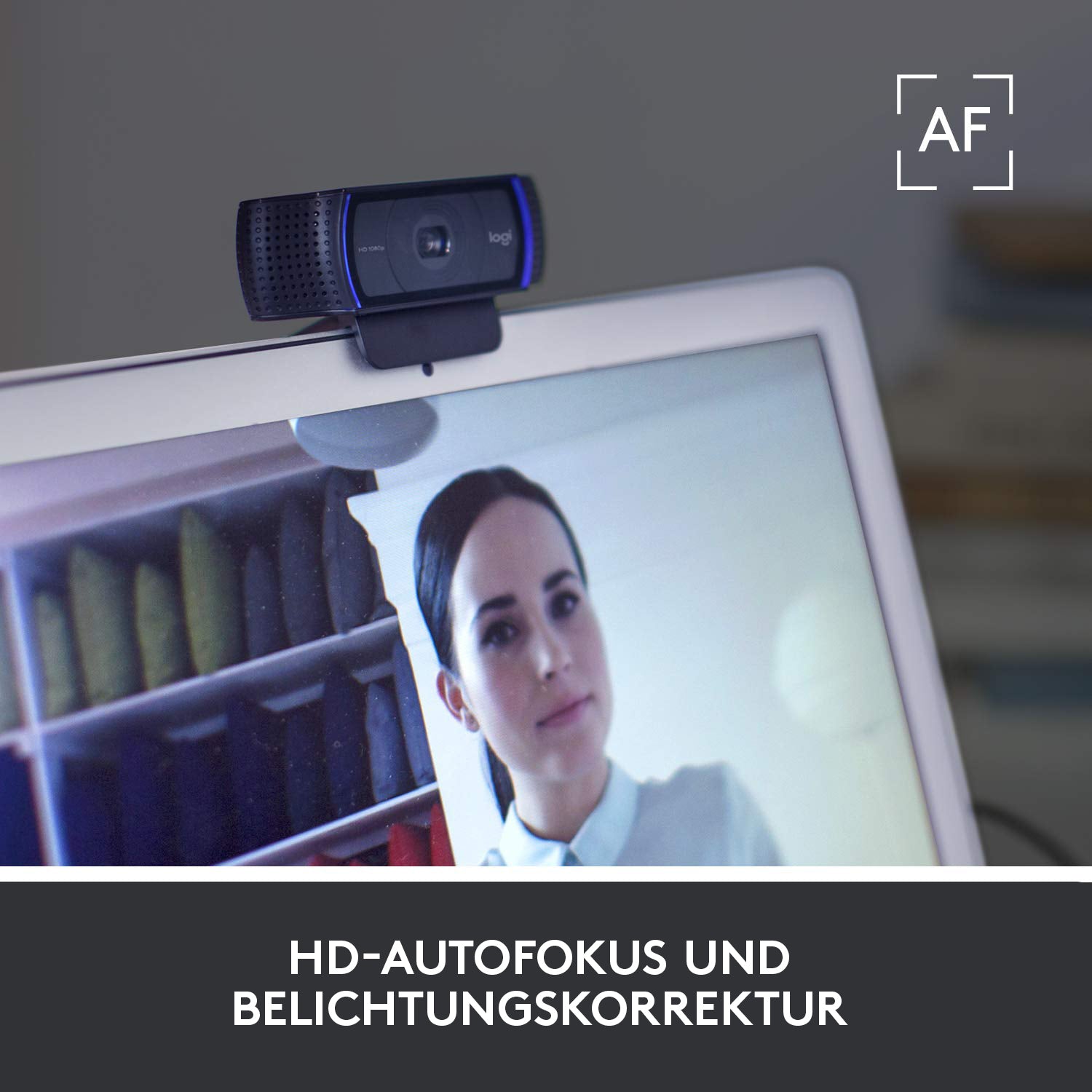 Logitech C920 Webcam – Full HD 1080p, 30 fps, Autofokus, USB 2.0 – Schwarz