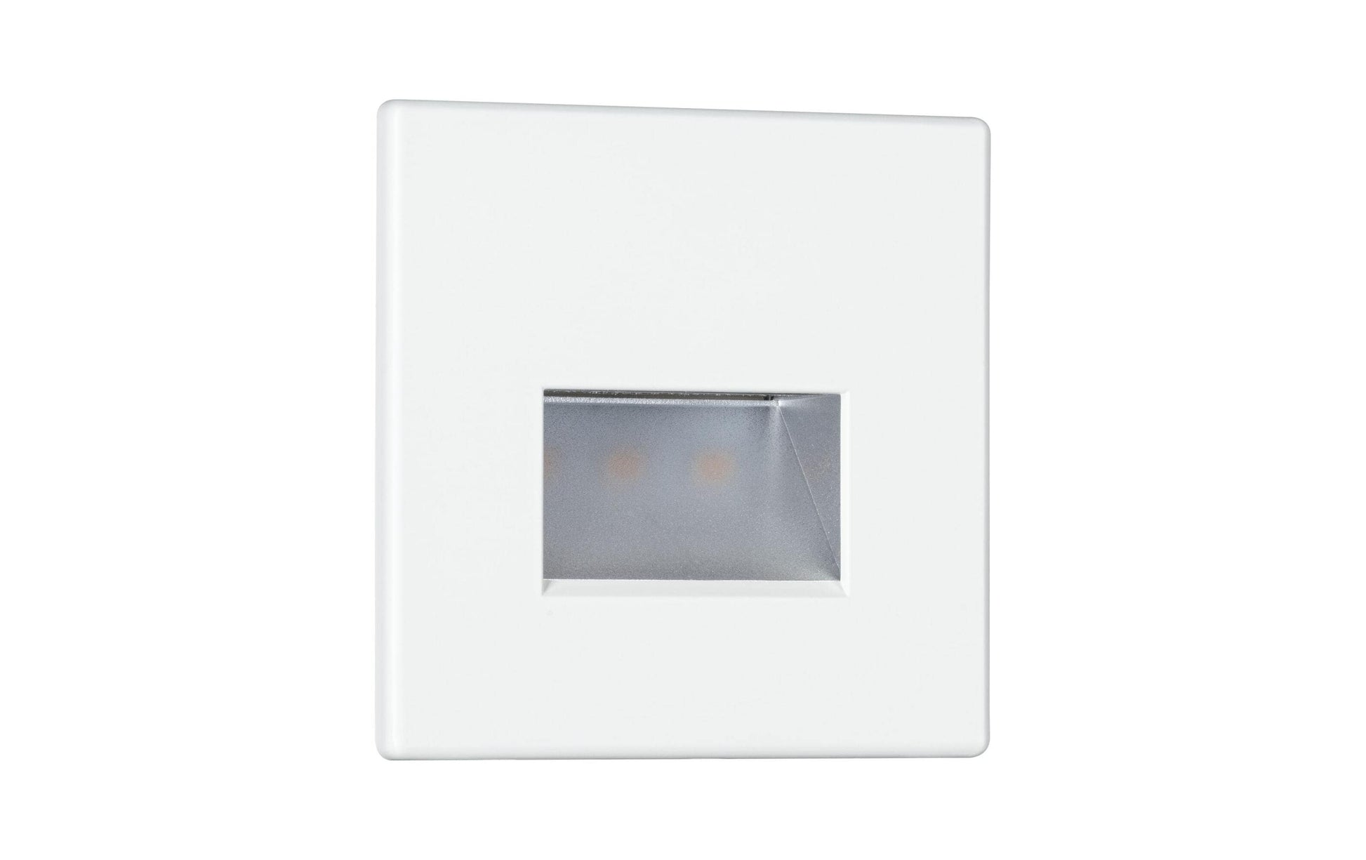 Paulmann Einbauleuchte Edge – 8 × 8 × 0,5 cm, 100 lm, 1,2 W, 2700 K, warmweiss, weiss