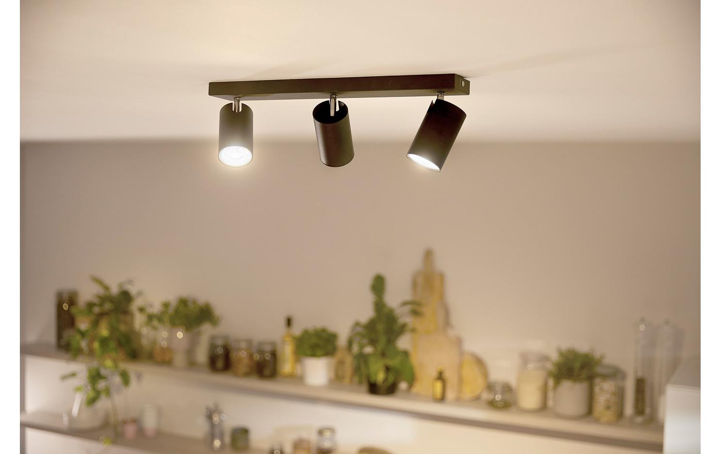 Philips by Signify Philips LED-Leuchtmittel GU10 Spot – 375 lm, 2,1 W, Warmweiss 3000 K – 36° – 1 Stk. – Transparent/Glas