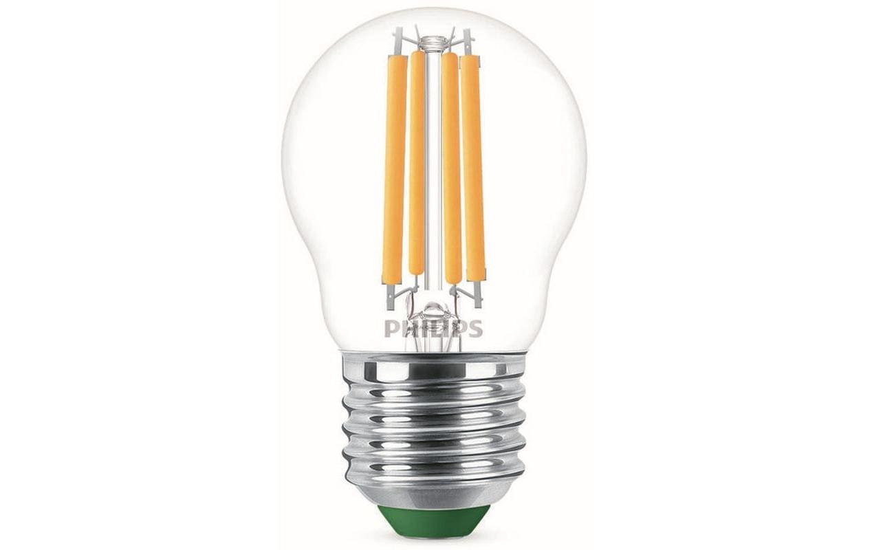 Philips by Signify Philips LED-Leuchtmittel E27 A60 – Warmweiss 2700 K, 485 lm, 2,3 W – 1 Stk., Transparent, Glas