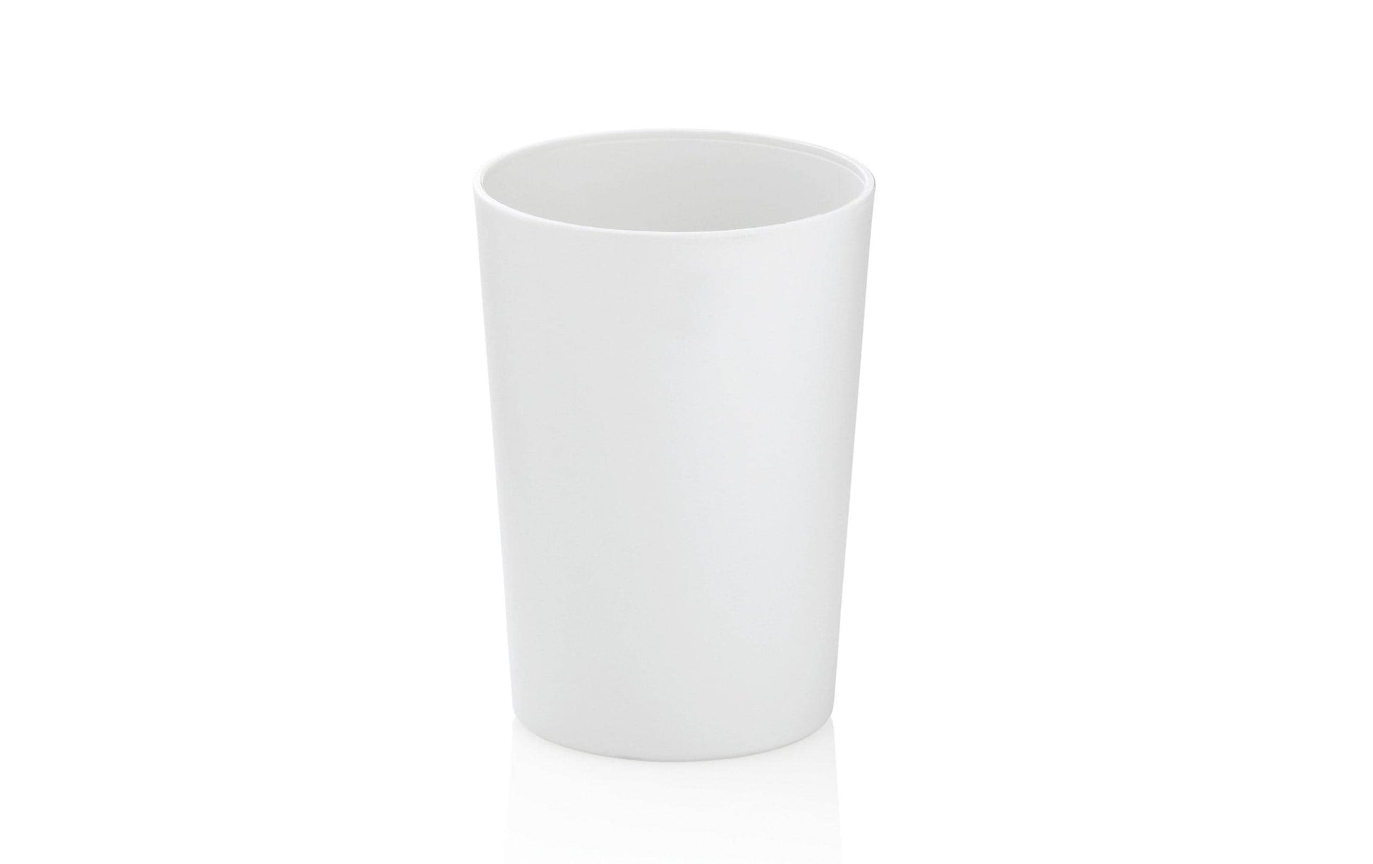 Kela Zahnputzbecher Marta – 8×8×11 cm, Kunststoff, Weiss