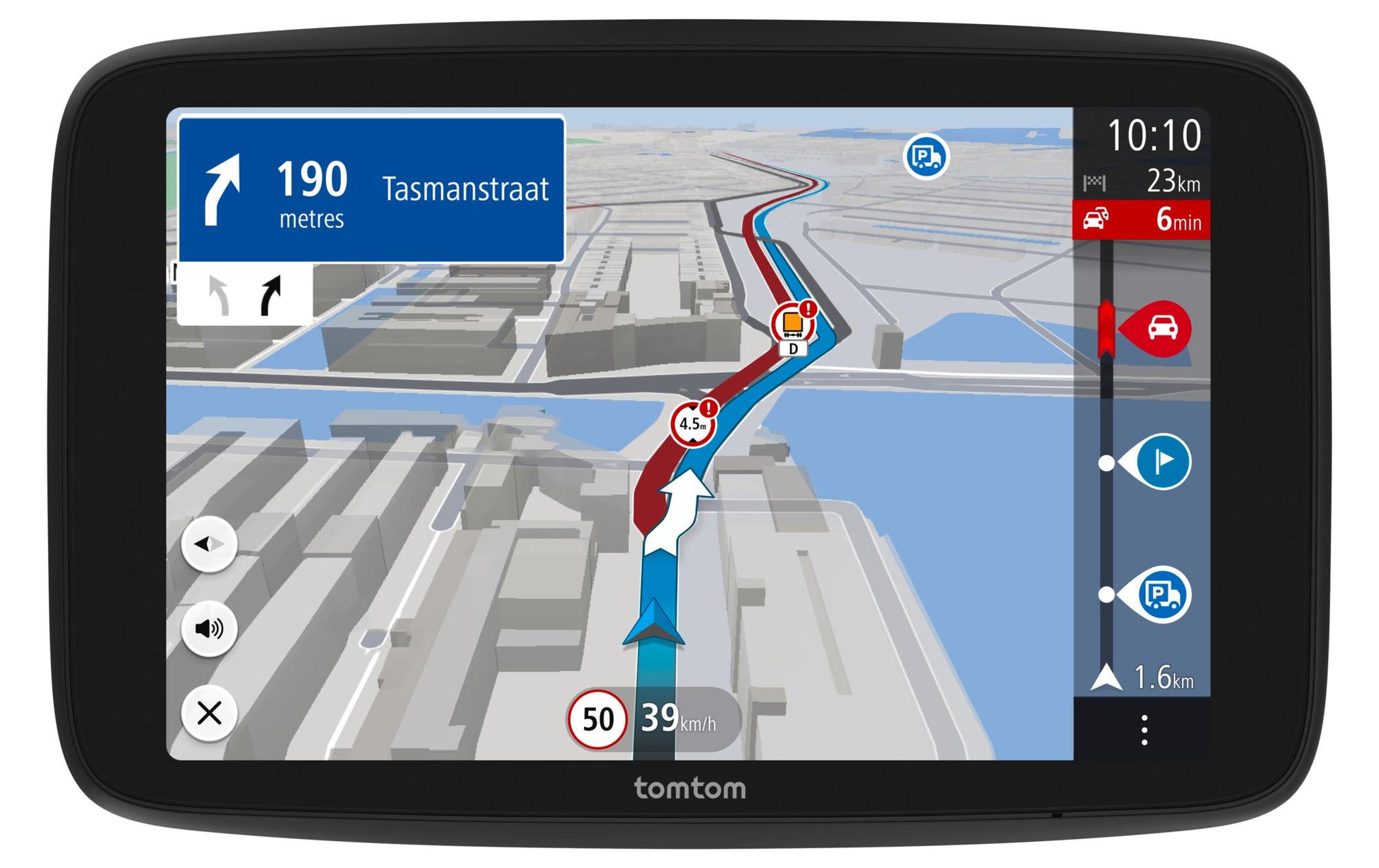 TomTom GO Expert 6 Plus – Navigationsgerät, 6" Display, 1280×720, 32 GB, WLAN, Bluetooth, Schwarz