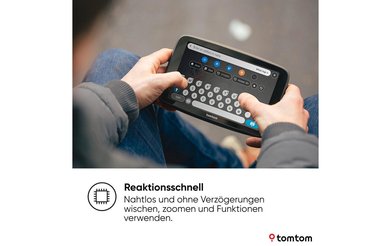 TomTom GO Expert 7 Plus – 7" WXGA Interaktives Display (Touch), Schwarz