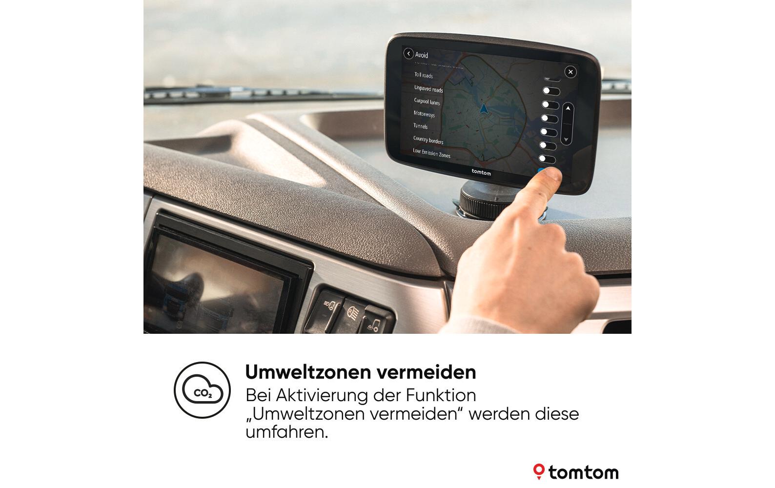 TomTom GO Expert 7 Plus – 7" WXGA Interaktives Display (Touch), Schwarz