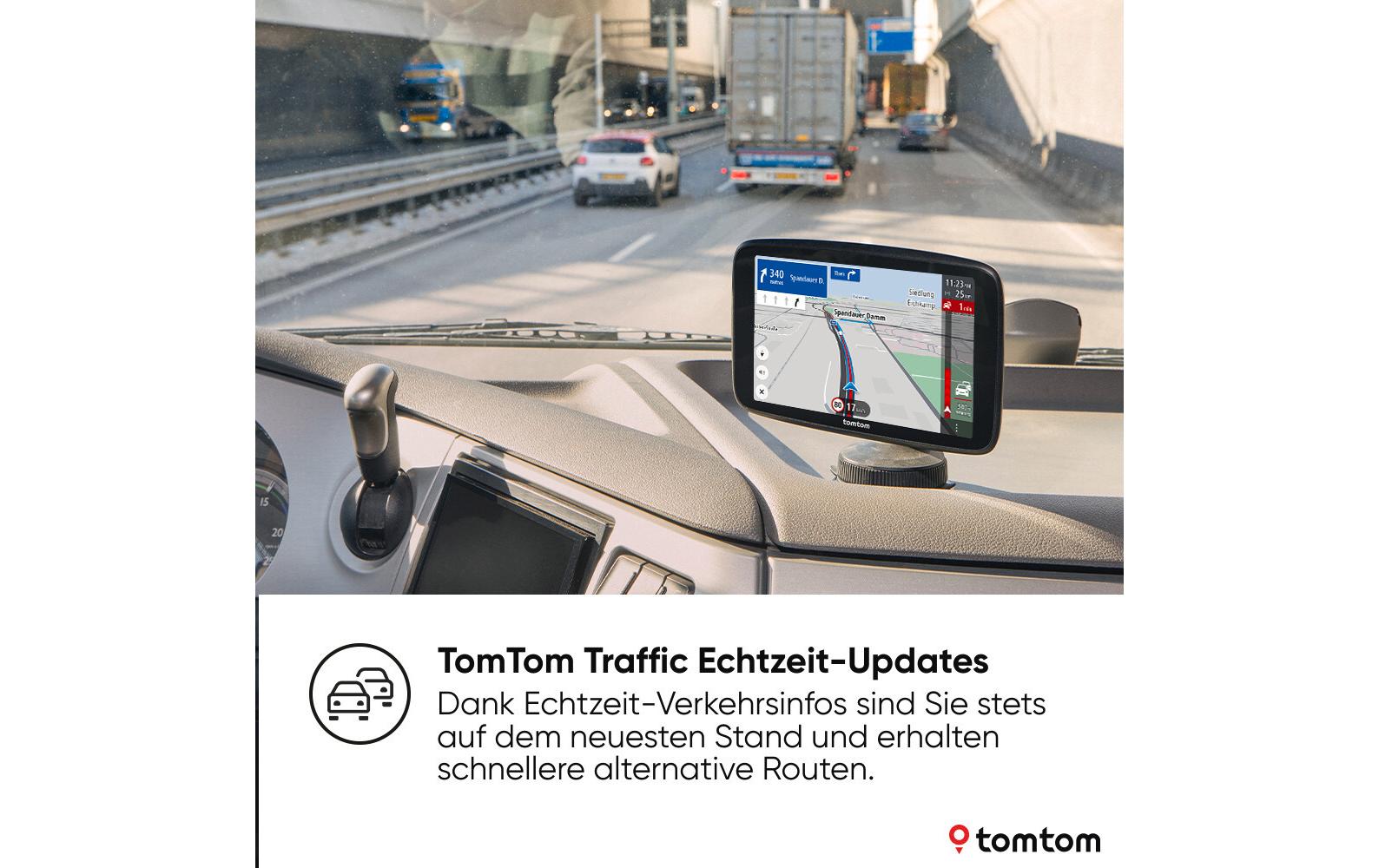 TomTom GO Expert 7 Plus – 7" WXGA Interaktives Display (Touch), Schwarz