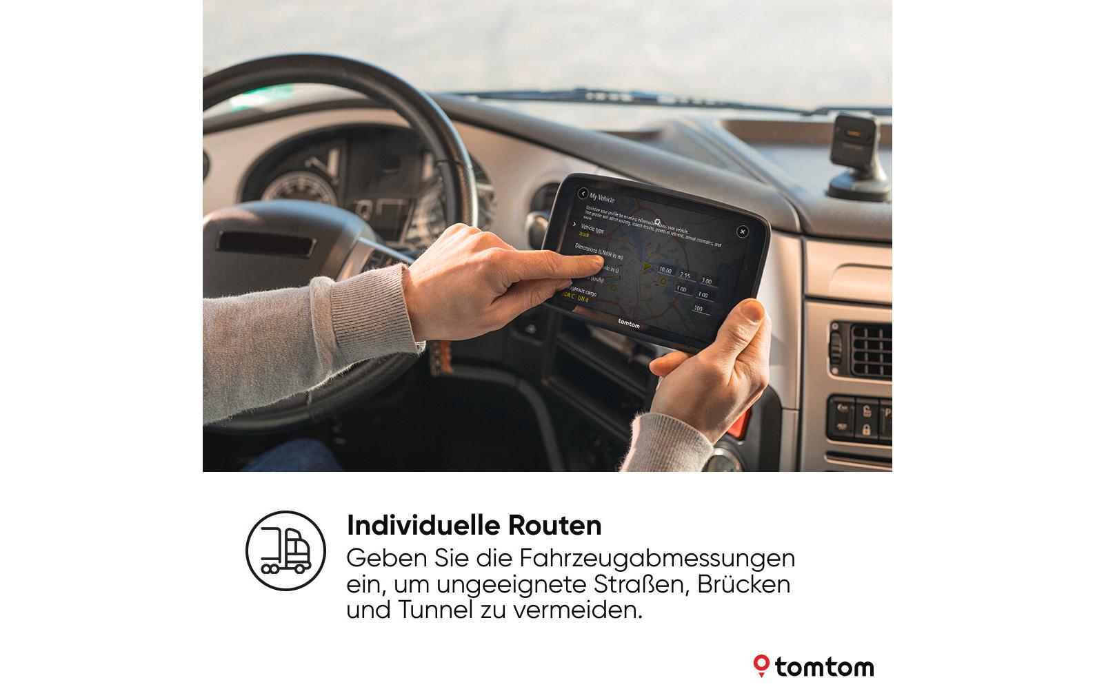 TomTom GO Expert 7 Plus – 7" WXGA Interaktives Display (Touch), Schwarz