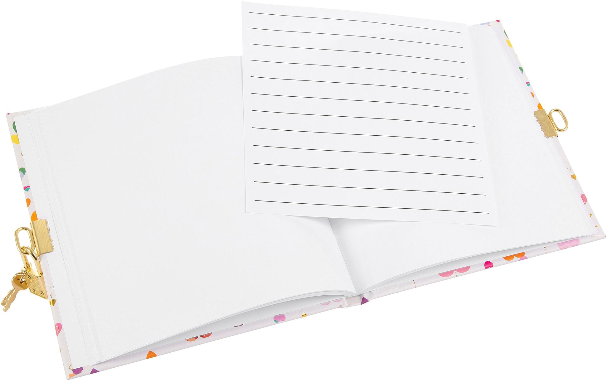 Goldbuch Tagebuch Heart Light – mit Verschluss – 96 Seiten – 165 × 165 mm – Hardcover, mehrfarbig