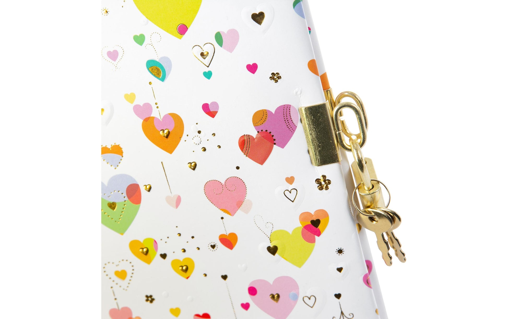 Goldbuch Tagebuch Heart Light – mit Verschluss – 96 Seiten – 165 × 165 mm – Hardcover, mehrfarbig