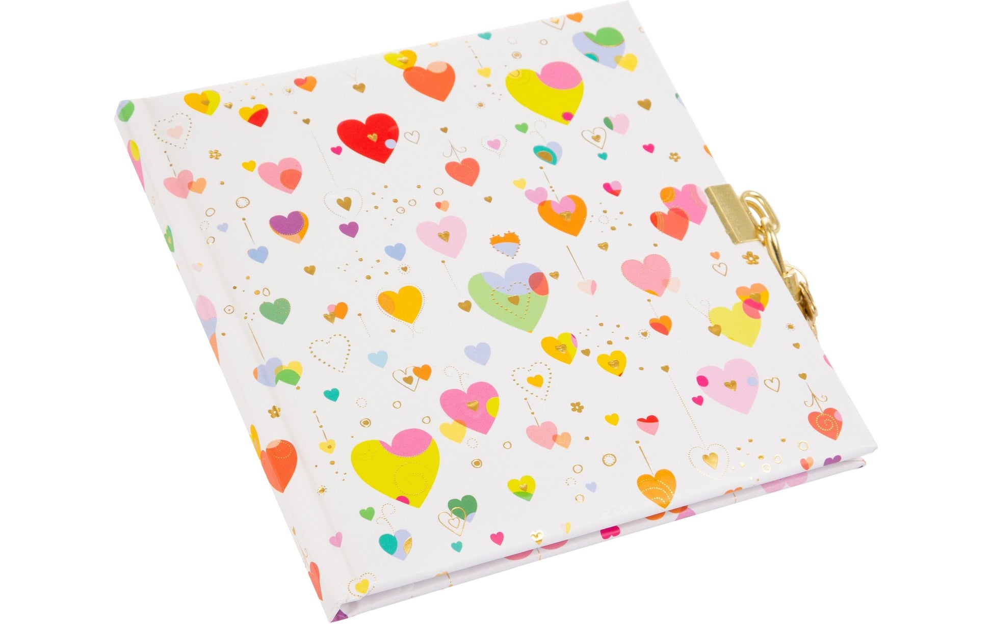 Goldbuch Tagebuch Heart Light – mit Verschluss – 96 Seiten – 165 × 165 mm – Hardcover, mehrfarbig