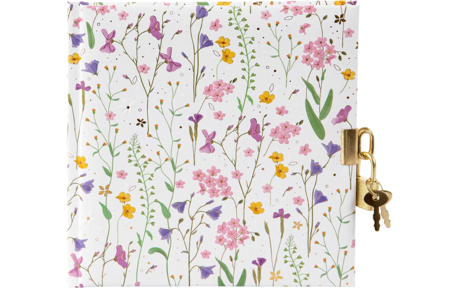 Goldbuch Tagebuch Meadow Miracles Blume – 96 Seiten – 165 × 165 mm, weiss/mehrfarbig