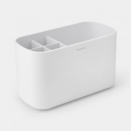 Brabantia Aufbewahrungsbox (Bad) ReNew – Kunststoff, 19,7×9,8×11 cm, Weiss